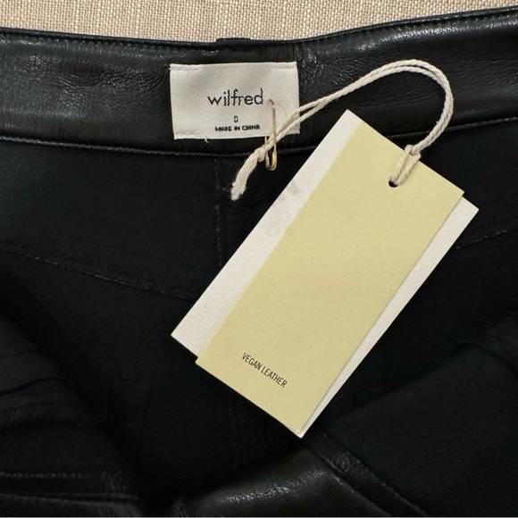 Aritzia New Wilfred Free Melina Straight Pants. Faux Leather. New. 0 size size - Picture 5 of 16